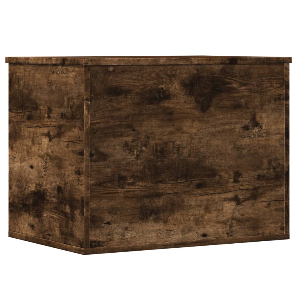 vidaXL Storage Box Smoked Oak 60x42x46 cm Engineered Wood 2