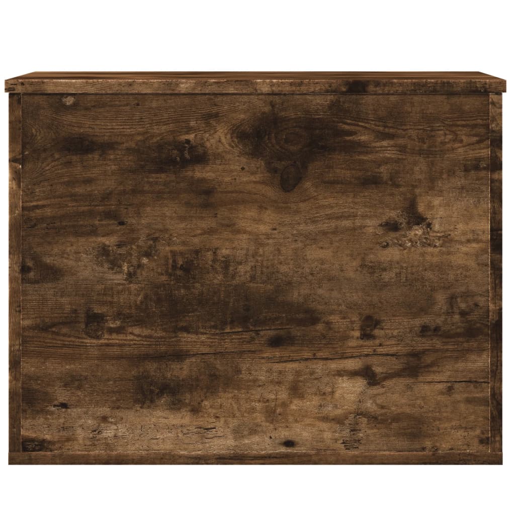 vidaXL Storage Box Smoked Oak 60x42x46 cm Engineered Wood 4