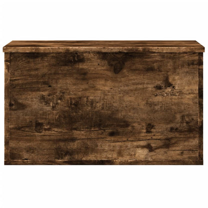 vidaXL Storage Box Smoked Oak 60x35x35 cm Engineered Wood 4