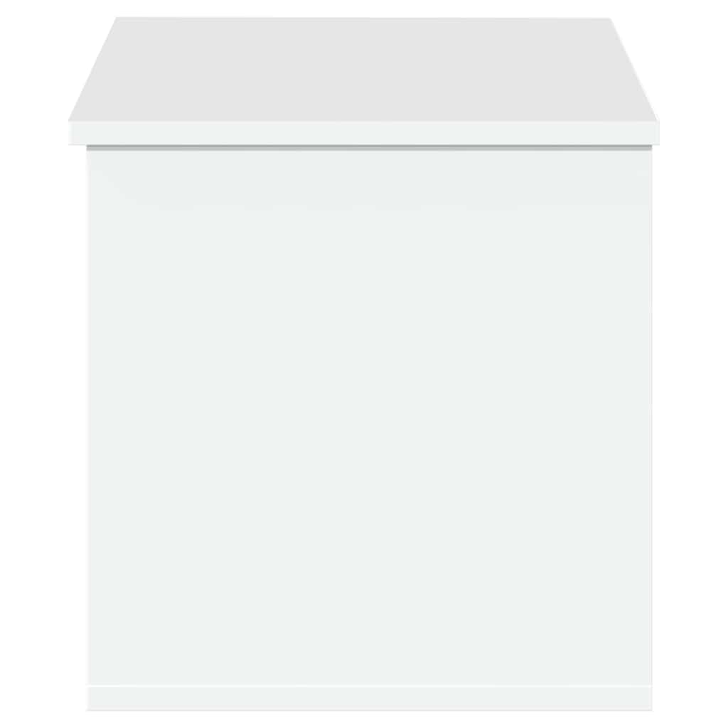 vidaXL Storage Box White 90x35x35 cm Engineered Wood 5
