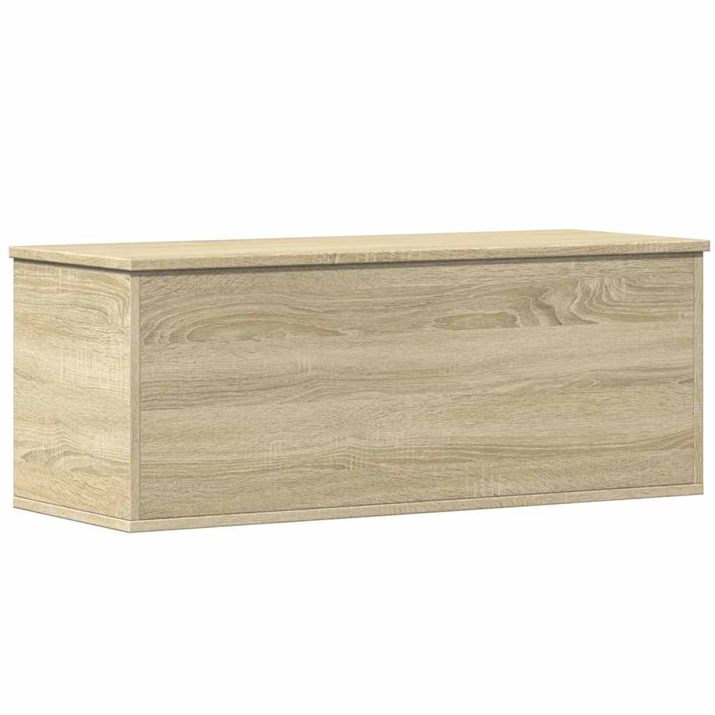 vidaXL Storage Box Sonoma Oak 90x35x35 cm Engineered Wood 2