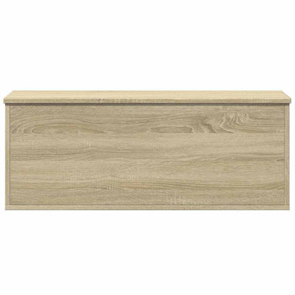 vidaXL Storage Box Sonoma Oak 90x35x35 cm Engineered Wood 4