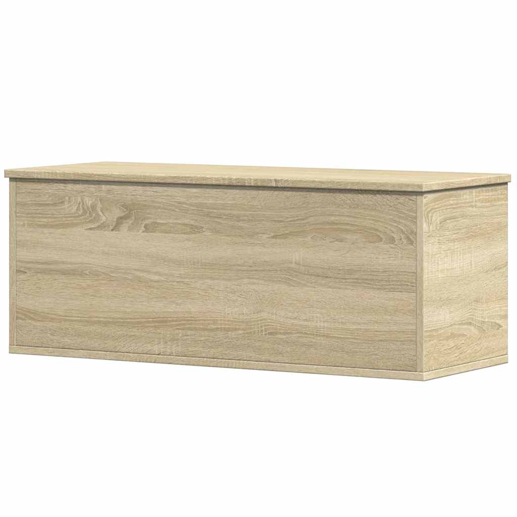 vidaXL Storage Box Sonoma Oak 90x35x35 cm Engineered Wood 6