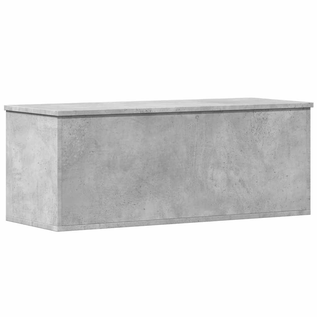 vidaXL Storage Box Concrete Grey 90x35x35 cm Engineered Wood 2