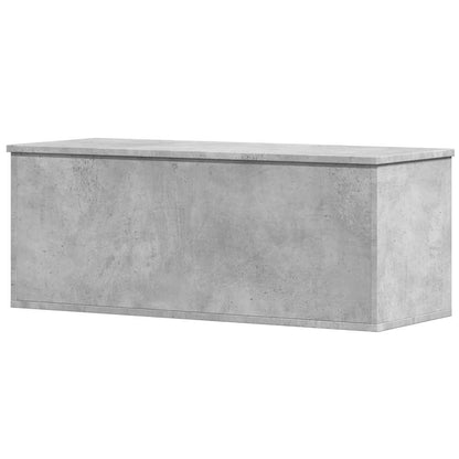 vidaXL Storage Box Concrete Grey 90x35x35 cm Engineered Wood 6