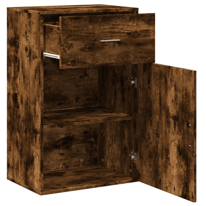 vidaXL Storage Cabinet Smoked Oak 56.5x39x90 cm Engineered Wood 4