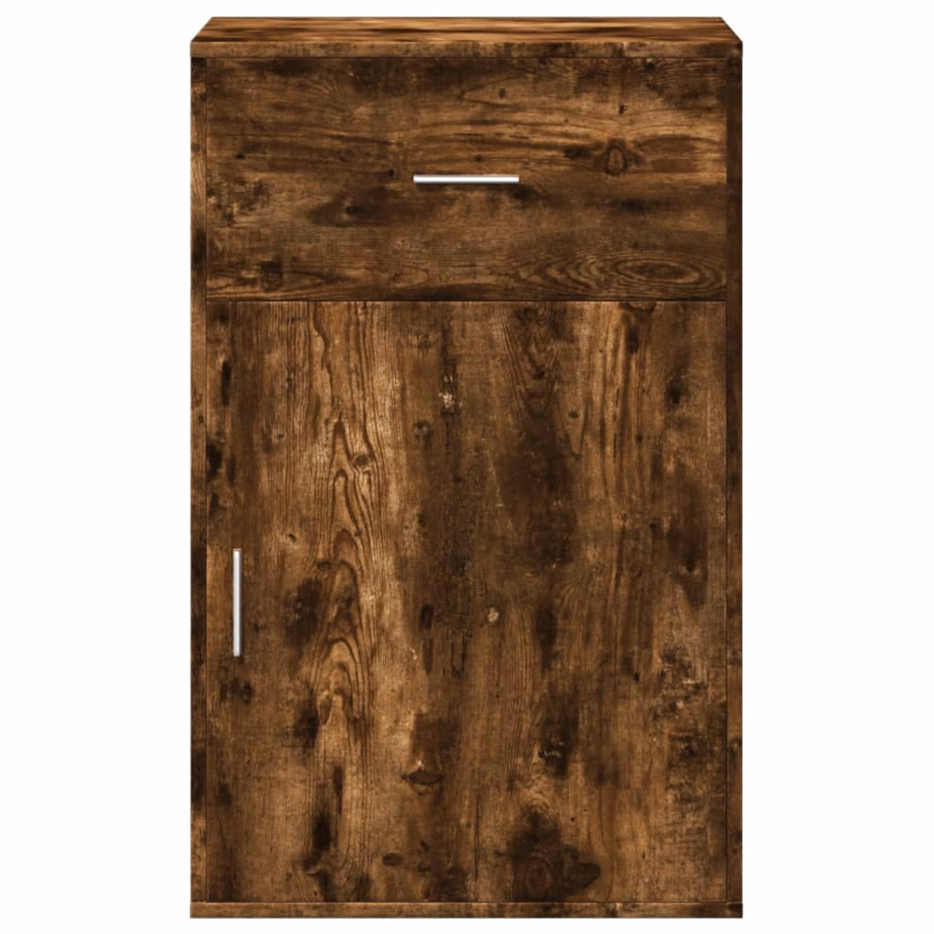 vidaXL Storage Cabinet Smoked Oak 56.5x39x90 cm Engineered Wood 5