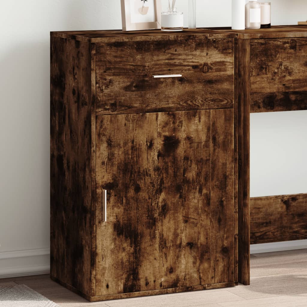 vidaXL Storage Cabinet Smoked Oak 56.5x39x90 cm Engineered Wood 1