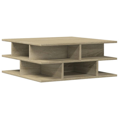 vidaXL Coffee Table Sonoma Oak 70x70x29 cm Engineered Wood 2