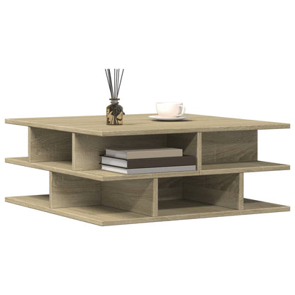 vidaXL Coffee Table Sonoma Oak 70x70x29 cm Engineered Wood 4