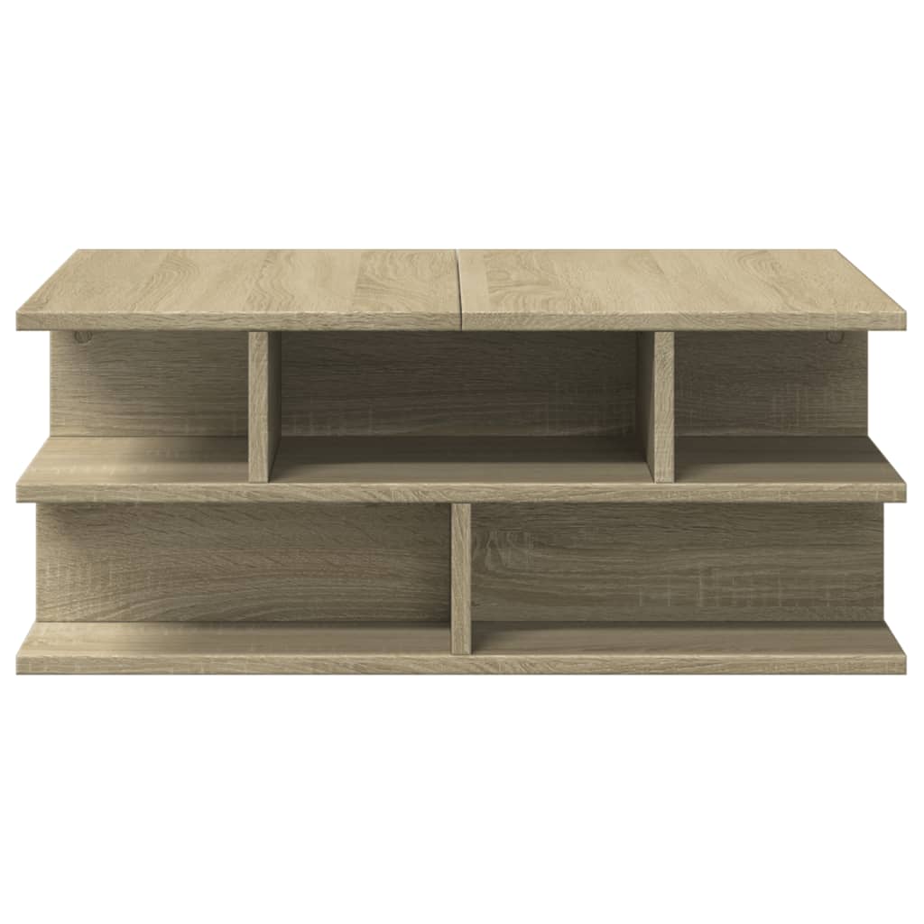 vidaXL Coffee Table Sonoma Oak 70x70x29 cm Engineered Wood 6