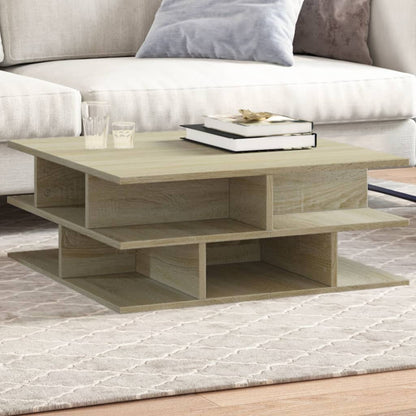 vidaXL Coffee Table Sonoma Oak 70x70x29 cm Engineered Wood 1