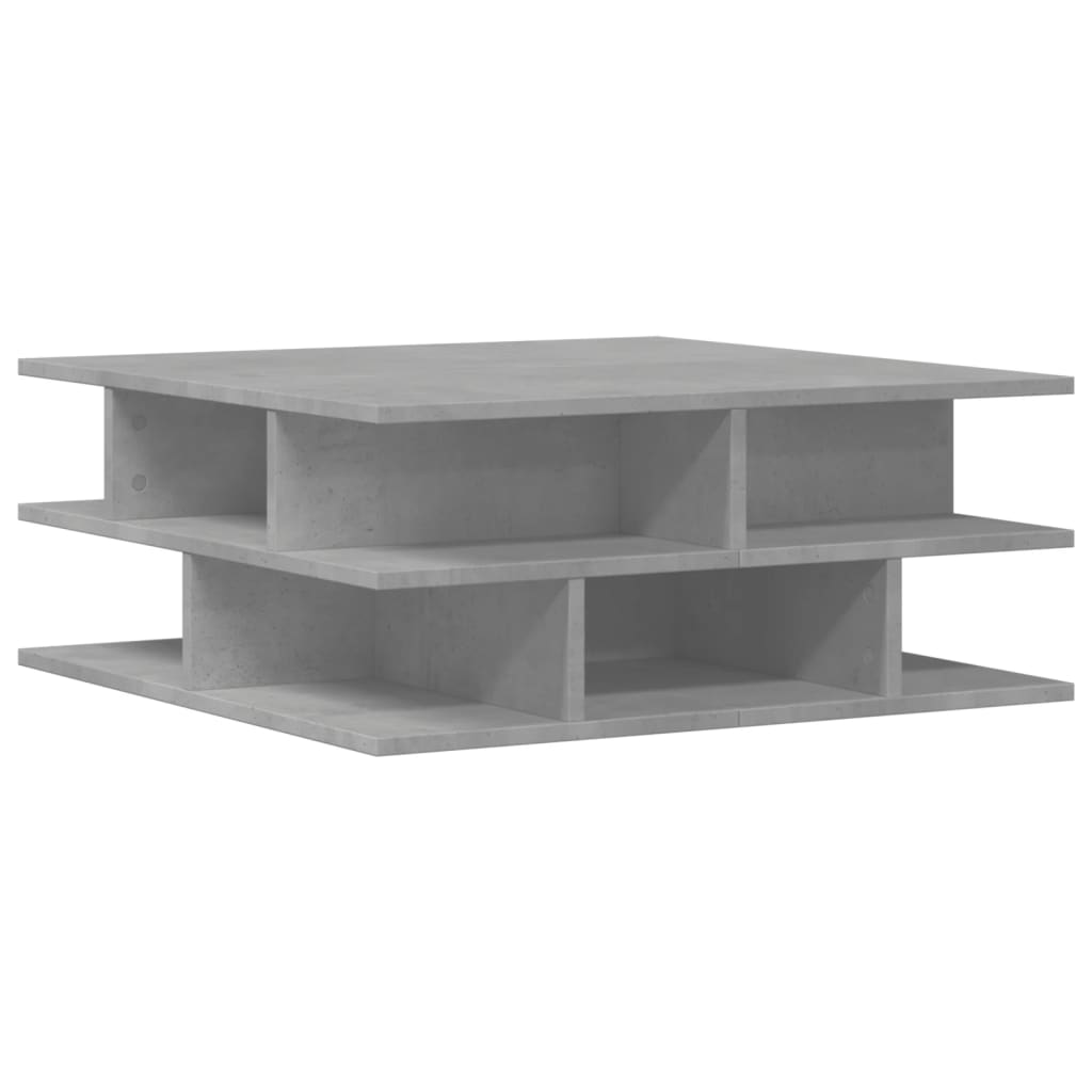 vidaXL Coffee Table Concrete Grey 70x70x29 cm Engineered Wood 2