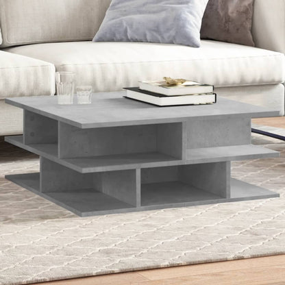 vidaXL Coffee Table Concrete Grey 70x70x29 cm Engineered Wood 1