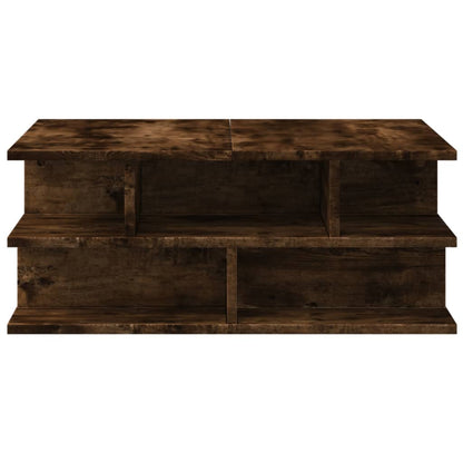 vidaXL Coffee Table Smoked Oak 70x70x29 cm Engineered Wood 6
