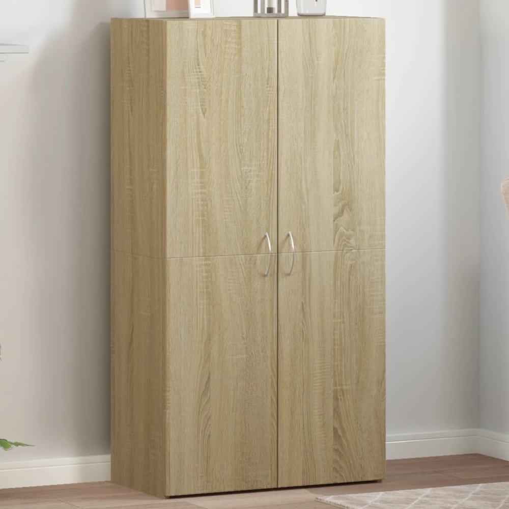 File Cabinet Engineered Wood 60 x 32 x 115 cm Sonoma oak