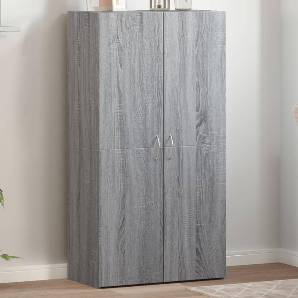 File Cabinet Engineered Wood 60 x 32 x 115 cm Grey sonoma