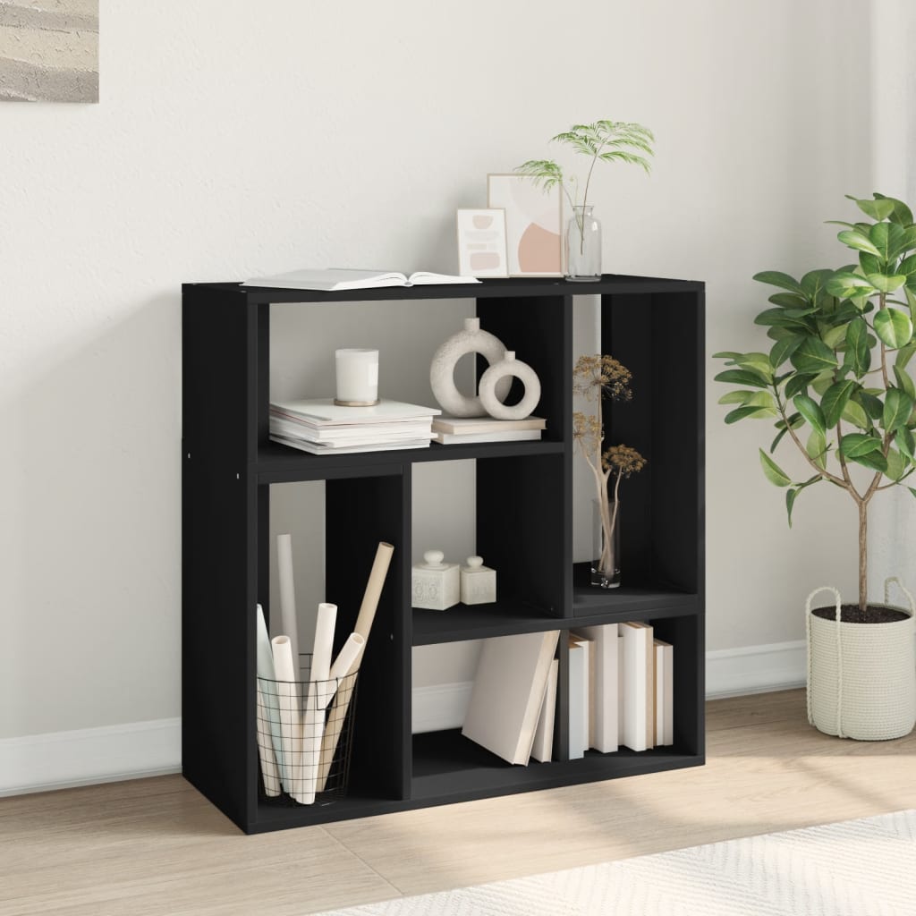 vidaXL TV Cabinet Black 4