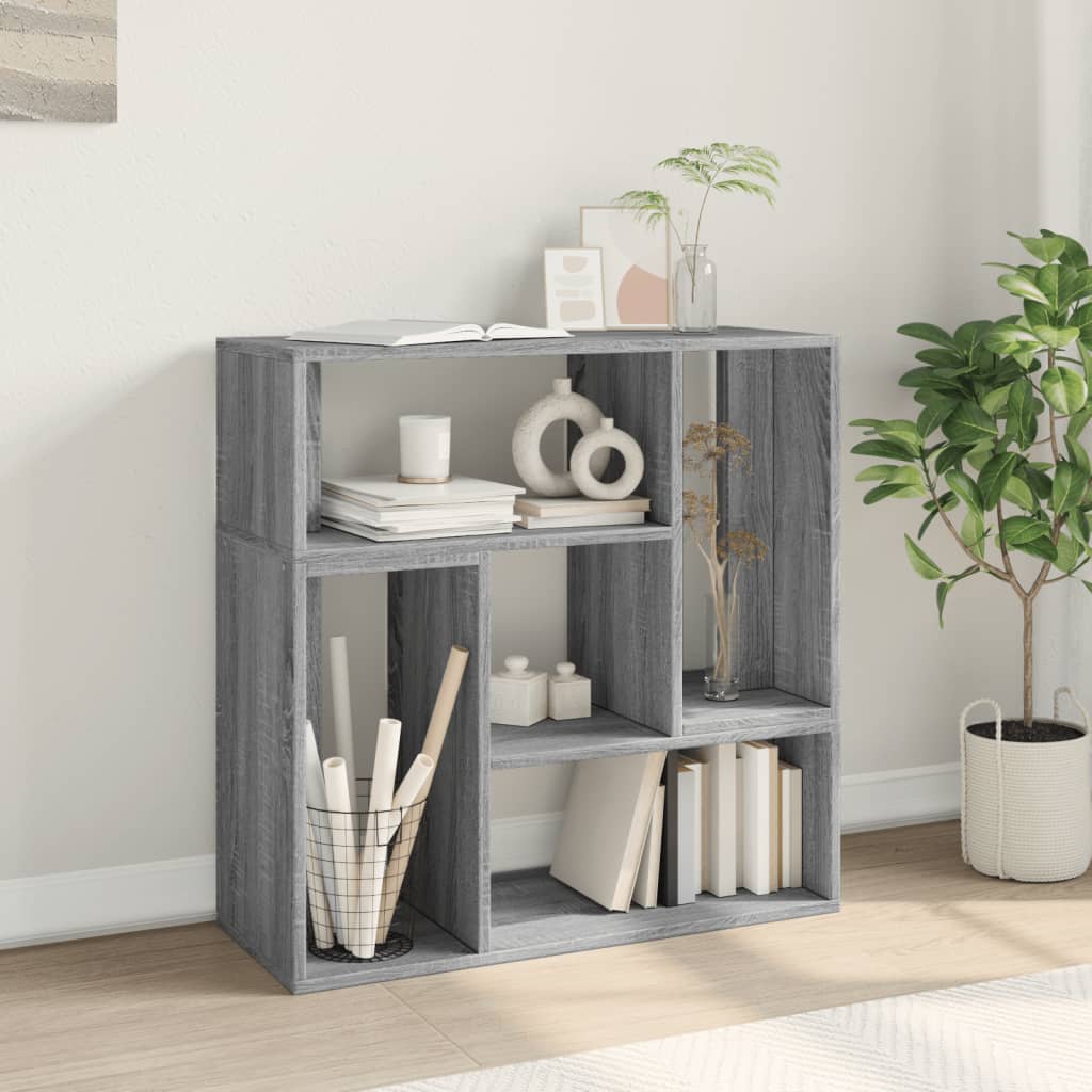 vidaXL 2 Piece TV Cabinet Set Grey Sonoma 75x30x50 cm Engineered Wood 4