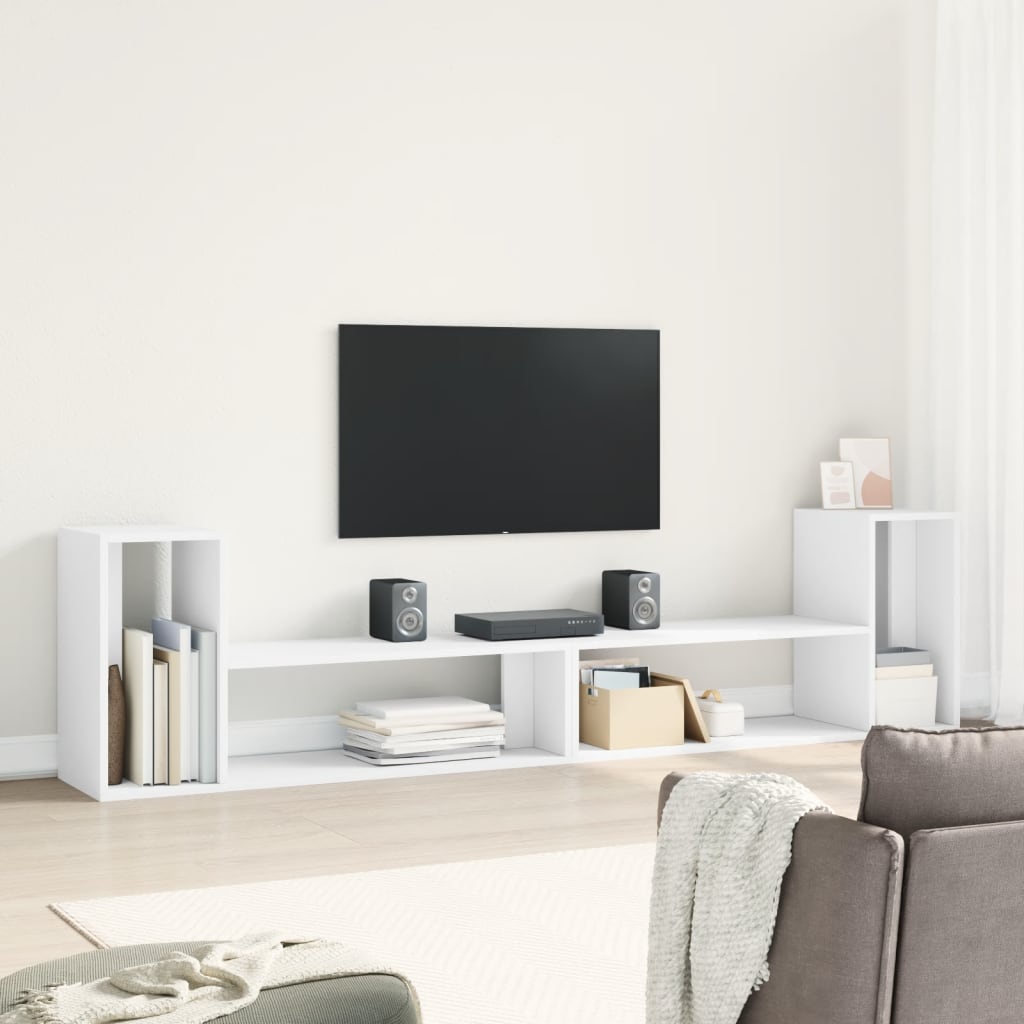 vidaXL TV Cabinet White 3