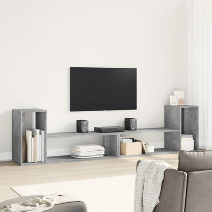 vidaXL TV Cabinet Concrete Grey 3