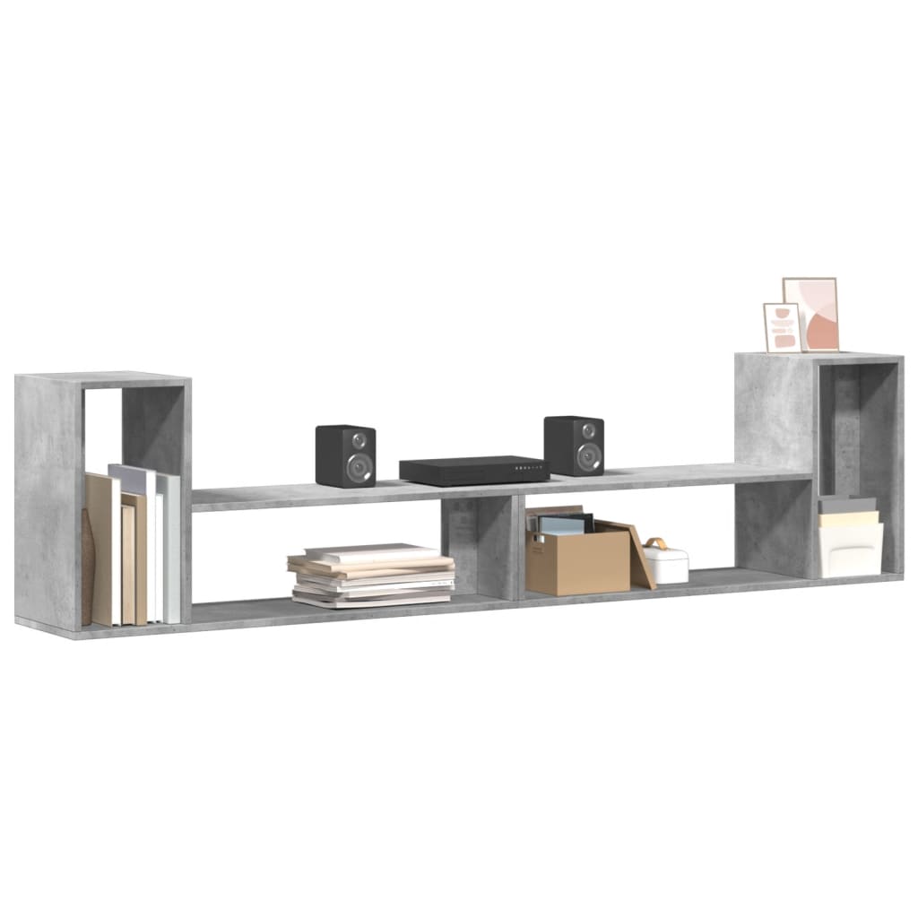 TV Cabinets 2 pcs 75x30x50 cm Engineered Wood Concrete grey 100 cm