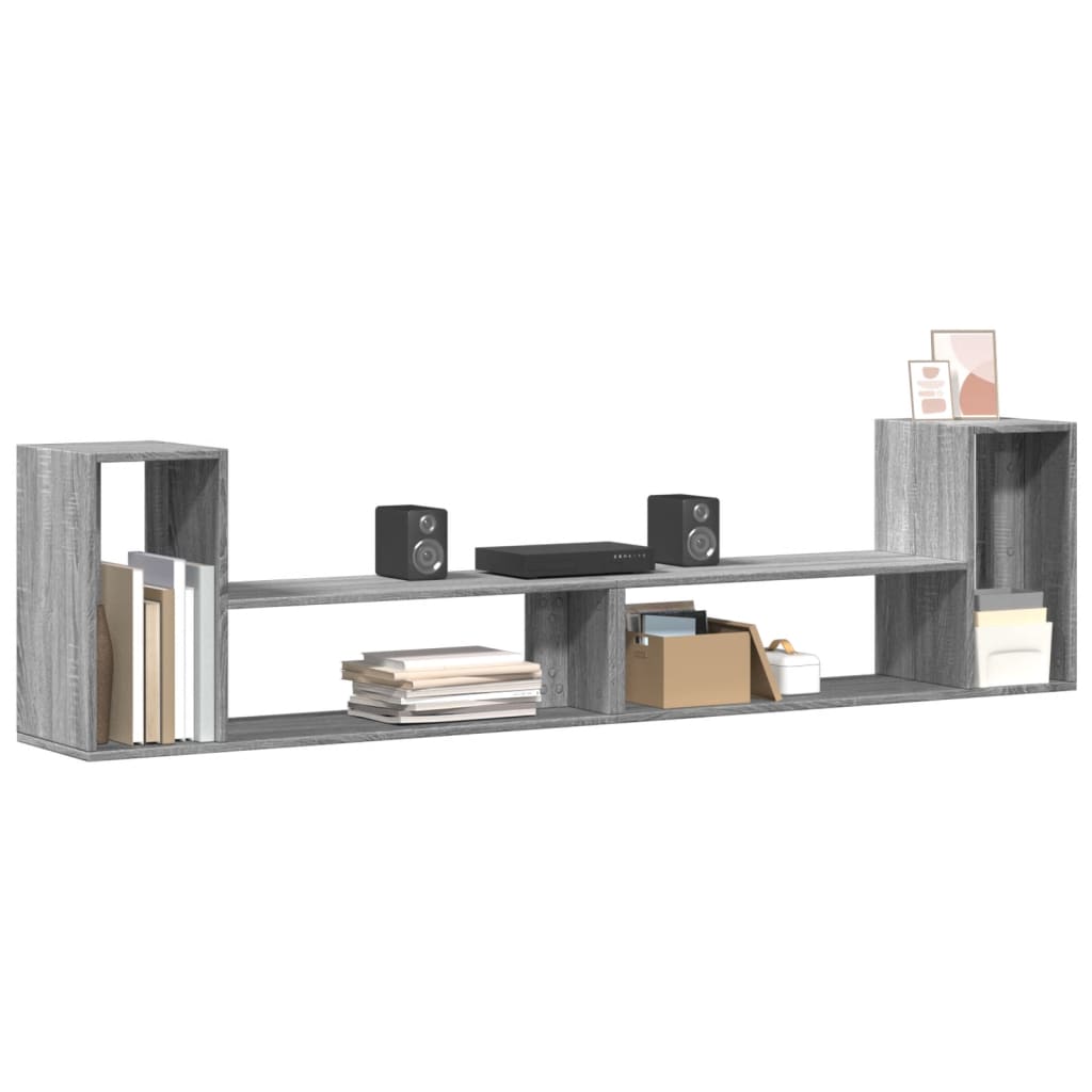 TV Cabinets 2 pcs 75x30x50 cm Engineered Wood Grey sonoma 100 cm