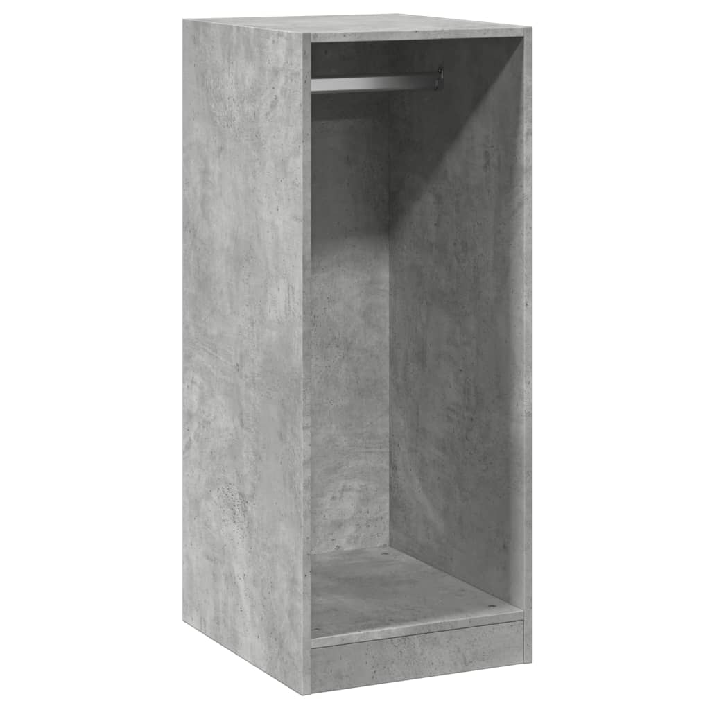 vidaXL Wardrobe Concrete Grey 48x41x102 cm Engineered Wood 2