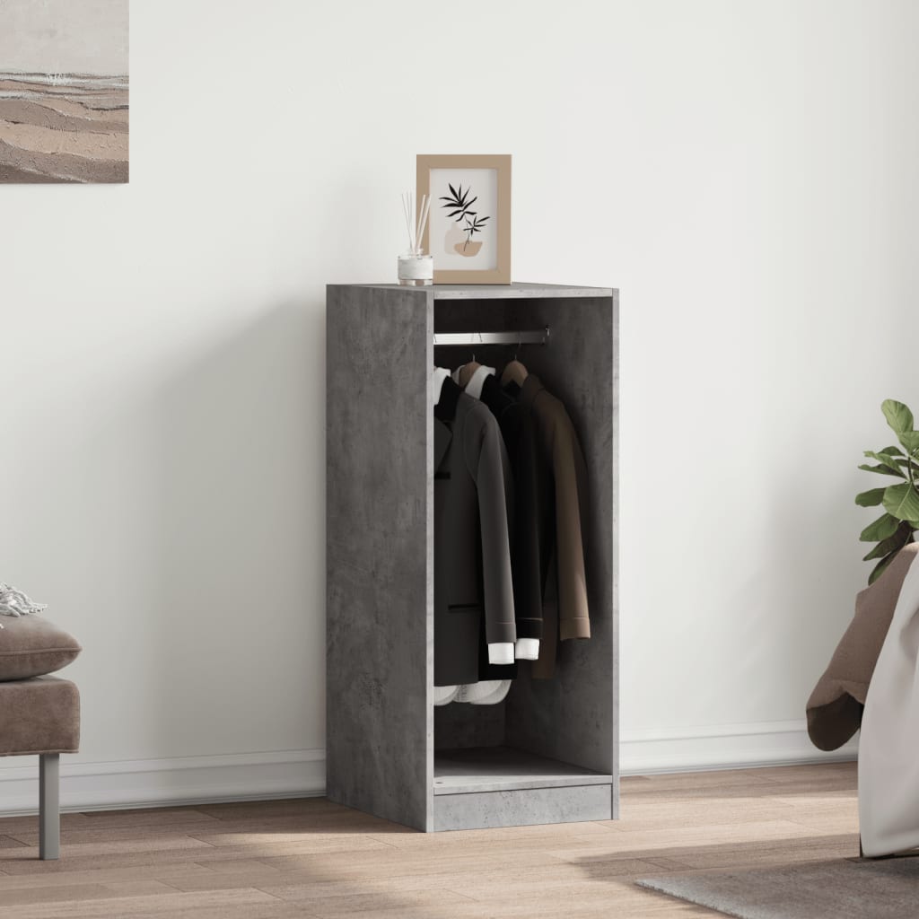 vidaXL Wardrobe Concrete Grey 48x41x102 cm Engineered Wood 3