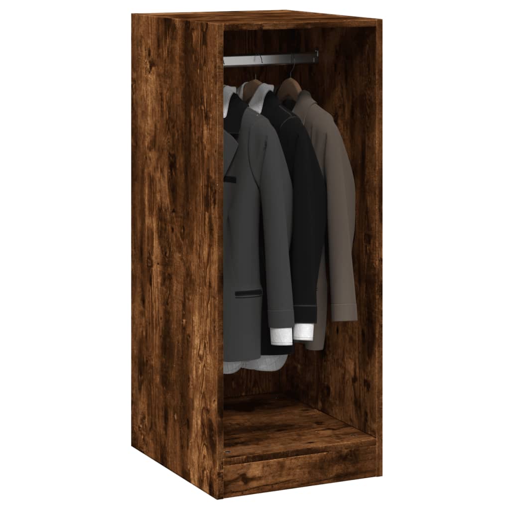 vidaXL Wardrobe Smoked Oak 48x41x102 cm Engineered Wood 4