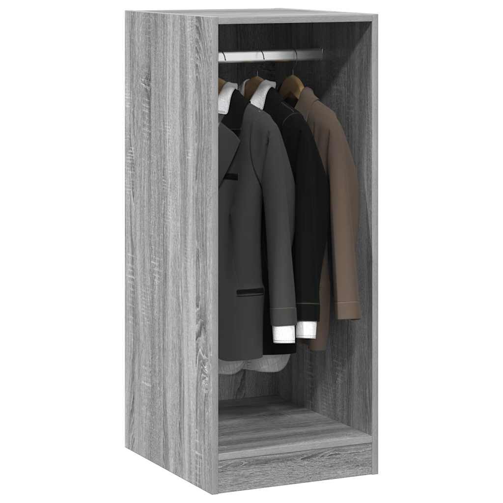 vidaXL Wardrobe Grey Sonoma 48x41x102 cm Engineered Wood 4