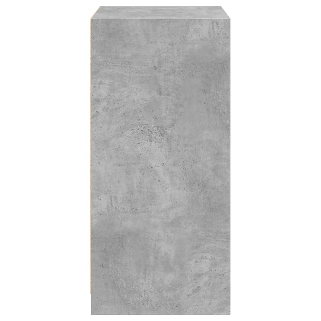 vidaXL Wardrobe Concrete Grey 48x41x102 cm Engineered Wood 6