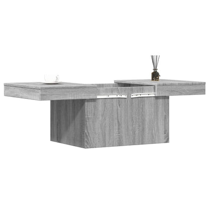 vidaXL Coffee Table Grey Sonoma 80x55x40 cm Engineered Wood 4