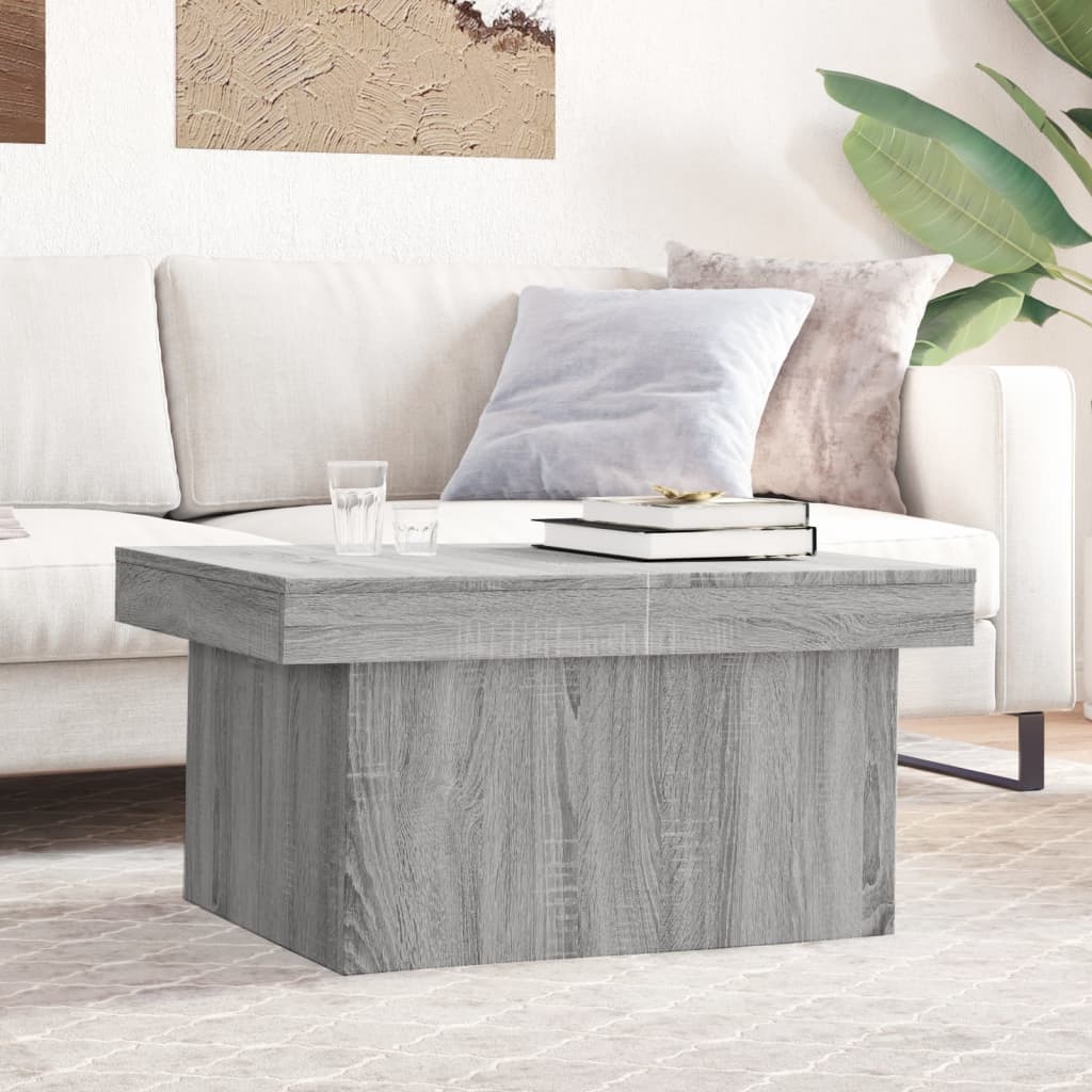 vidaXL Coffee Table Grey Sonoma 80x55x40 cm Engineered Wood 1