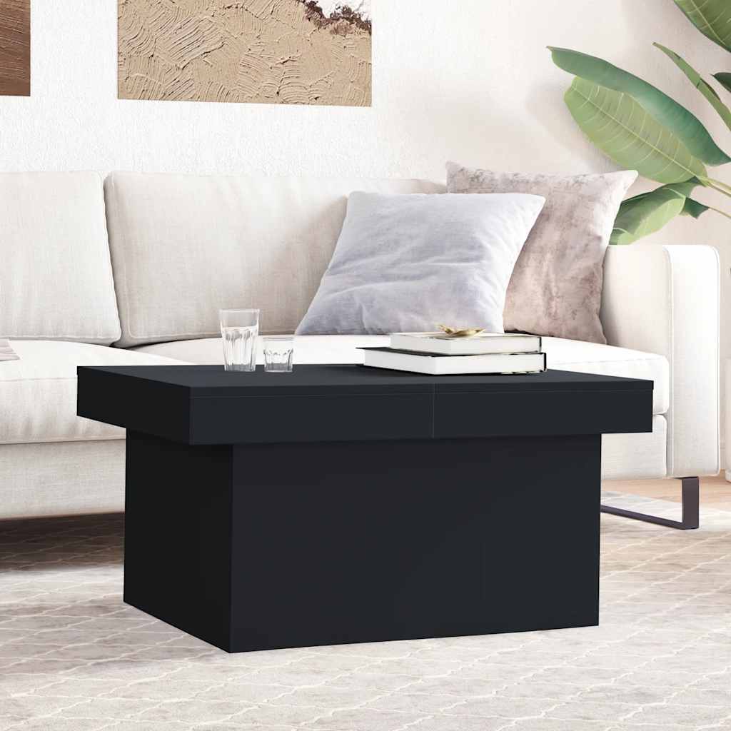vidaXL Coffee Table Black 100x55x40 cm Engineered Wood 1