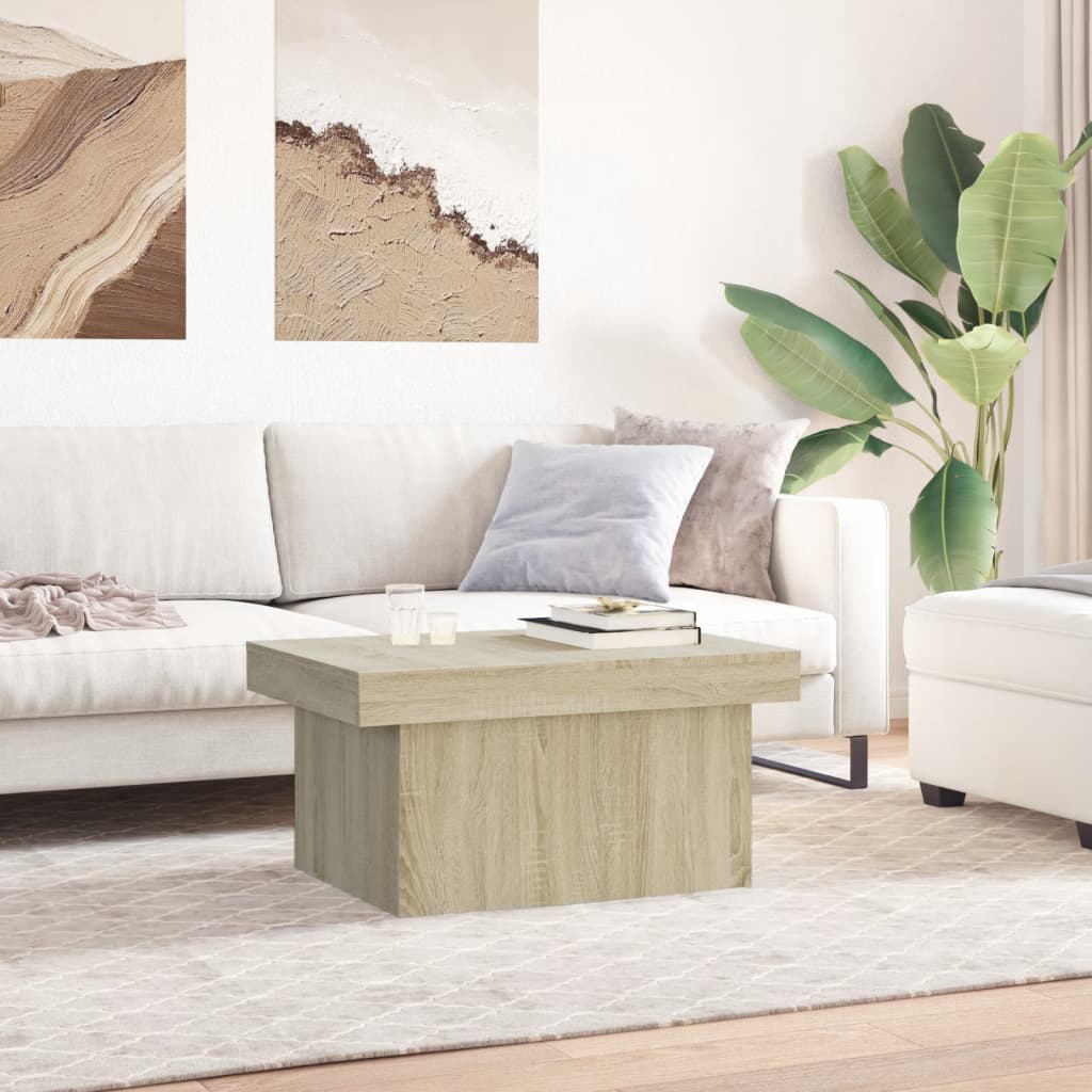 vidaXL Coffee Table Sonoma Oak 100x55x40 cm Engineered Wood 3