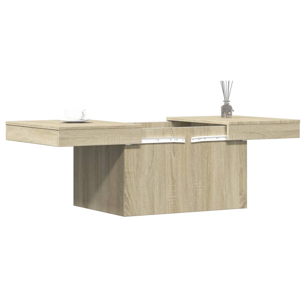 vidaXL Coffee Table Sonoma Oak 100x55x40 cm Engineered Wood 4