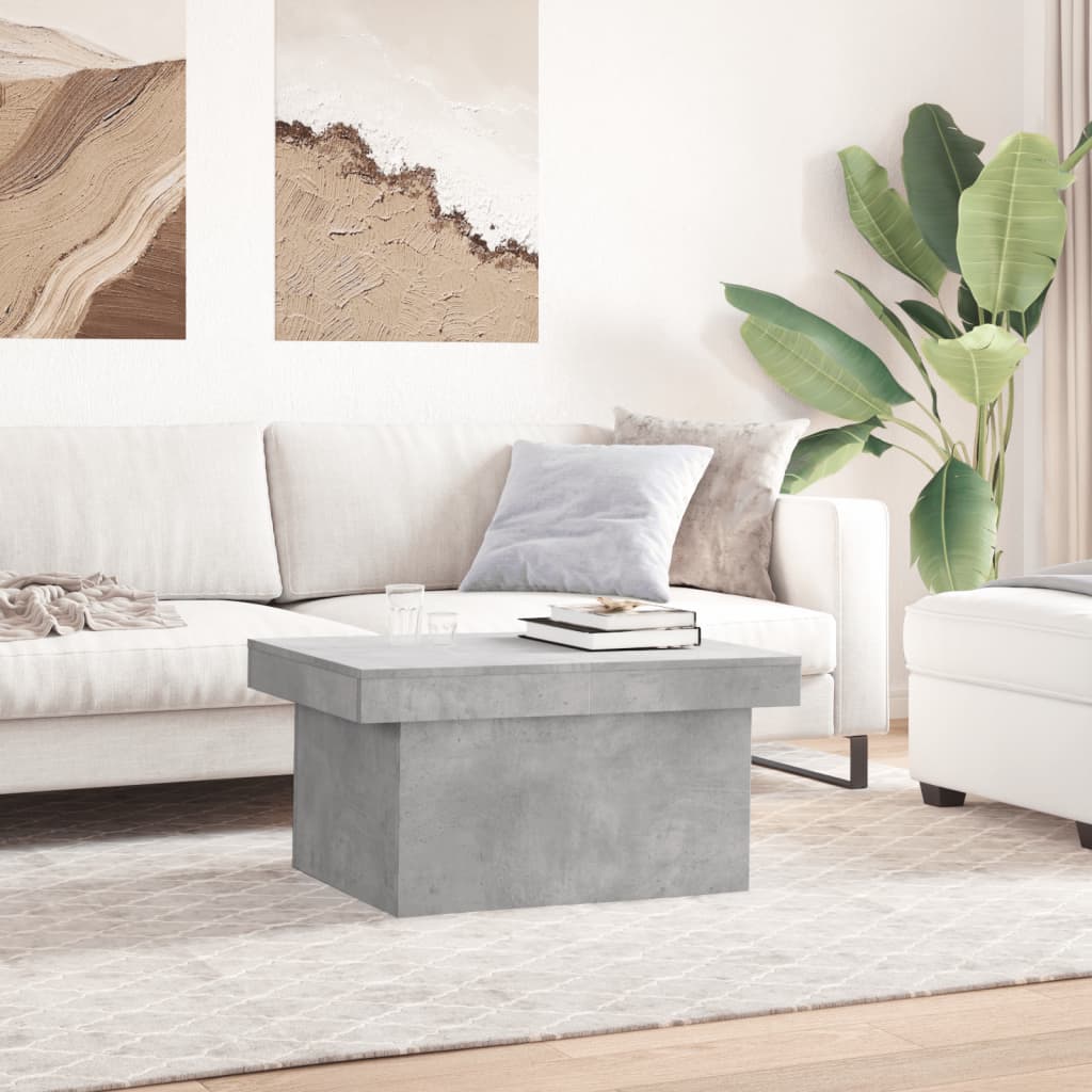 vidaXL Coffee Table Concrete Grey 100x55x40 cm Engineered Wood 3