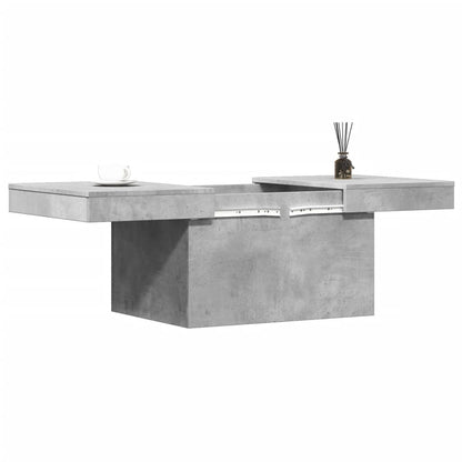 vidaXL Coffee Table Concrete Grey 100x55x40 cm Engineered Wood 4