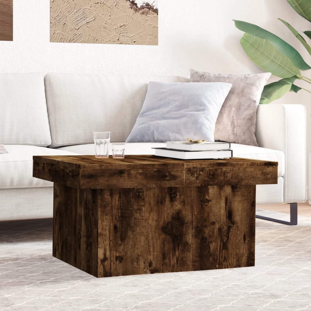 vidaXL Coffee Table Smoked Oak 100x55x40 cm Engineered Wood 1