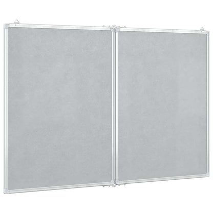vidaXL Magnetic Whiteboard Foldable 120x100x1.7 cm Aluminium 4