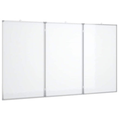 vidaXL Magnetic Whiteboard Foldable 120x100x1.7 cm Aluminium 2