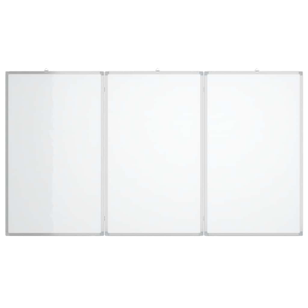 vidaXL Magnetic Whiteboard Foldable 120x100x1.7 cm Aluminium 3