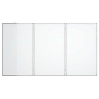 vidaXL Magnetic Whiteboard Foldable 120x100x1.7 cm Aluminium 3