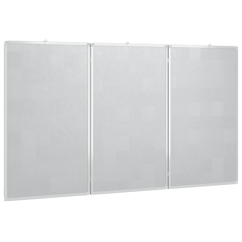 vidaXL Magnetic Whiteboard Foldable 120x100x1.7 cm Aluminium 4