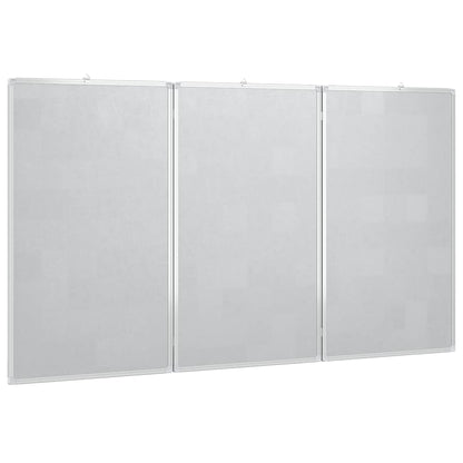 vidaXL Magnetic Whiteboard Foldable 120x100x1.7 cm Aluminium 4
