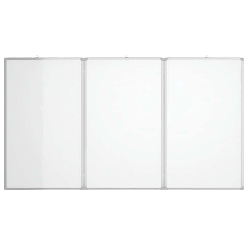 vidaXL Magnetic Whiteboard Foldable 150x80x1.7 cm Aluminium 3