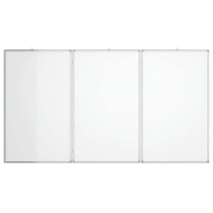 vidaXL Magnetic Whiteboard Foldable 150x80x1.7 cm Aluminium 3