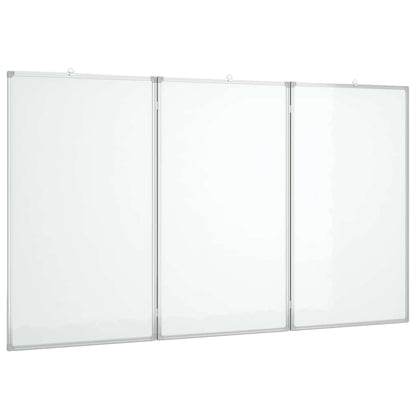 vidaXL Magnetic Whiteboard Foldable 150x100x1.7 cm Aluminium 2