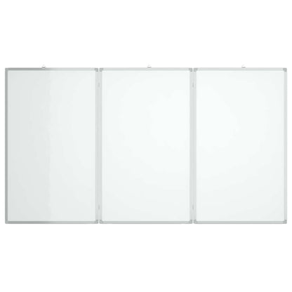 vidaXL Magnetic Whiteboard Foldable 150x100x1.7 cm Aluminium 3
